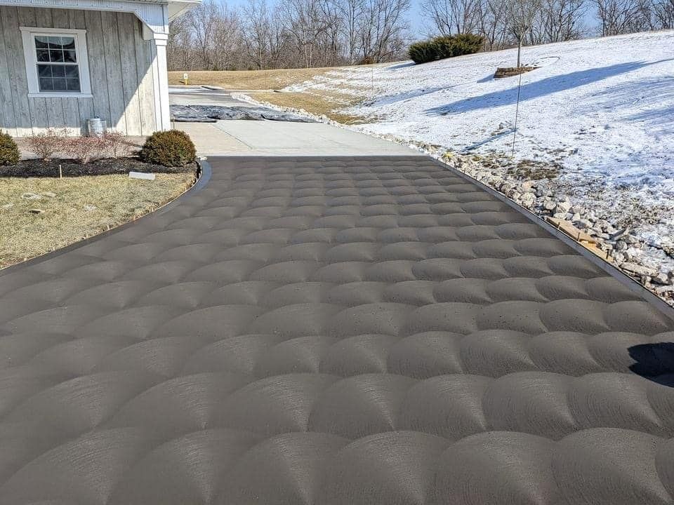 Our Stamped Concrete Installation service creates durable, decorative surfaces that mimic stone, brick, or tile, adding beauty, value, and long-lasting performance to patios, driveways, walkways, and outdoor living spaces. for Hop-2-It in Topeka, KS