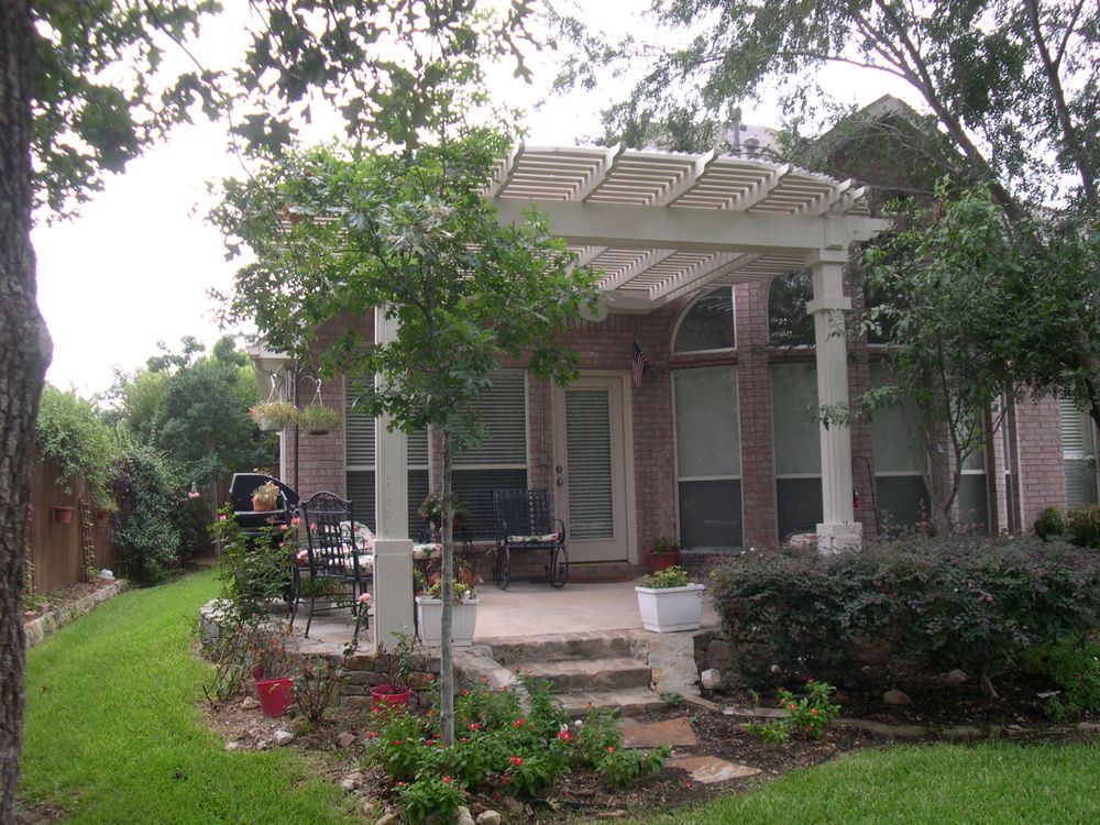 Enhance your outdoor living space with our custom pergola solutions, designed to provide shade and style, seamlessly integrating with your pool area for a perfect blend of function and aesthetics. for Out Back Pool and Spa Creations in The Woodlands, TX