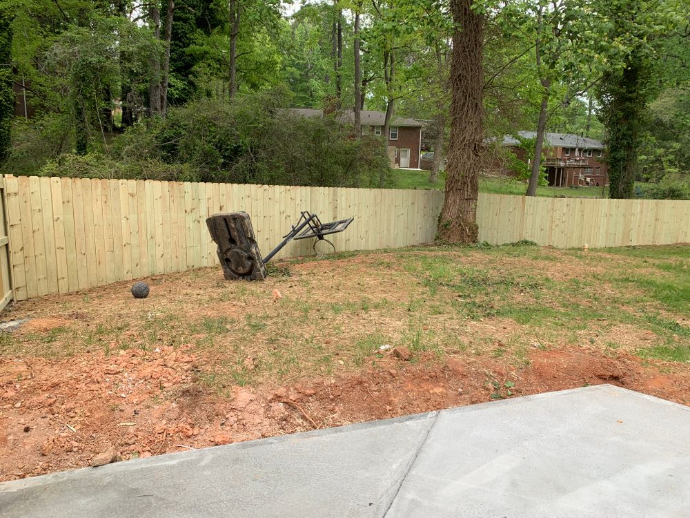 Fence work for Compadres Concrete in Griffin, GA