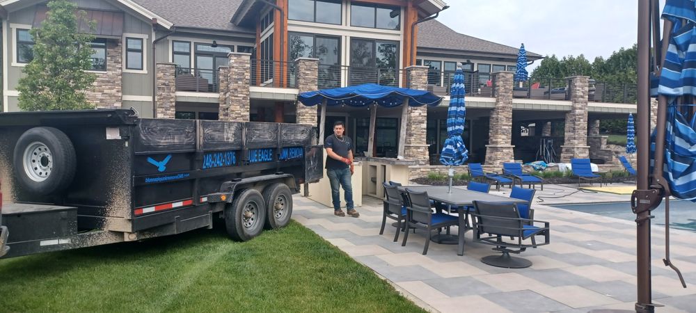 Have an old fridge washer dryer stove microwave that needs to be removed? We'll do the heavy lifting for you. for Blue Eagle Junk Removal in Oakland County, MI