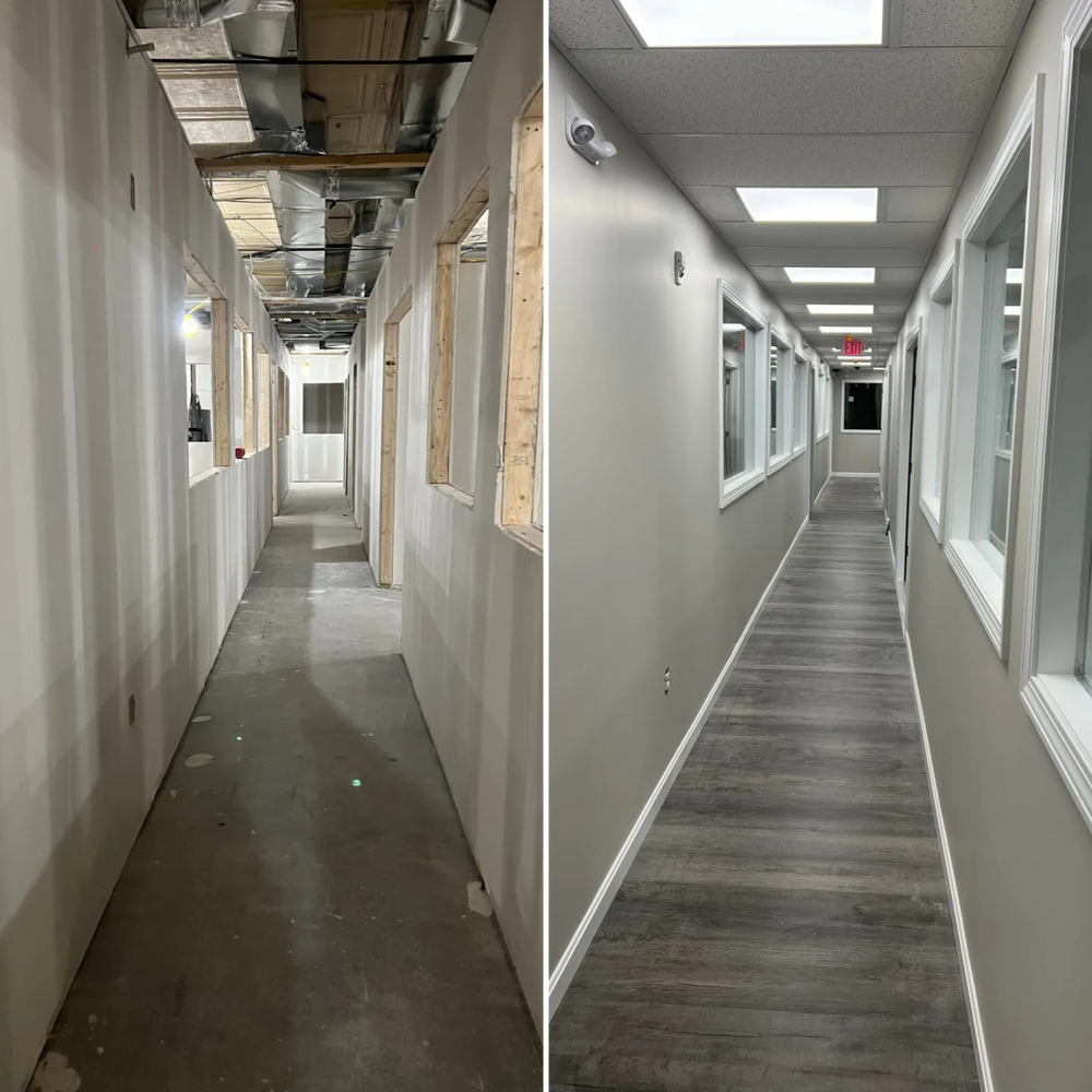 Before & After  for Suter & Sons Painting in Amherst, Western Massachusetts