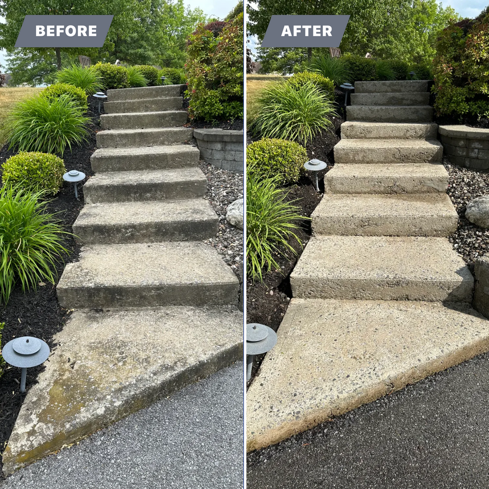 Our Hardscape Cleaning service restores the beauty of your outdoor surfaces, such as driveways, patios, and sidewalks by removing dirt, grime, mold, and stains using our advanced cleaning techniques. for America First Power Washing Services in Brewster,  NY