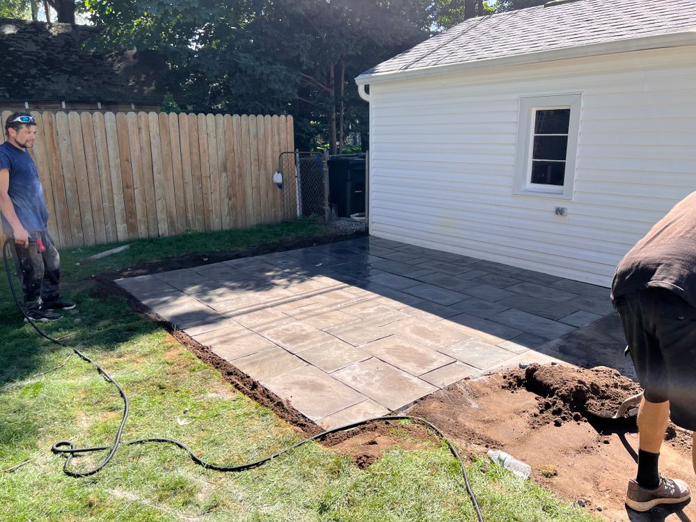 Paver repairs for Alltimate Outdoor Services in Warren, MI