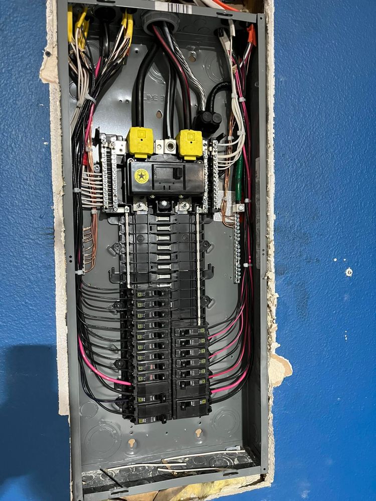 Our Wiring and Rewiring service ensures safe, efficient electrical systems in your home, upgrading outdated wiring and installing new circuits to meet modern standards for enhanced safety and functionality. for Manny’s 407 Eléctric Inc in St. Cloud, FL