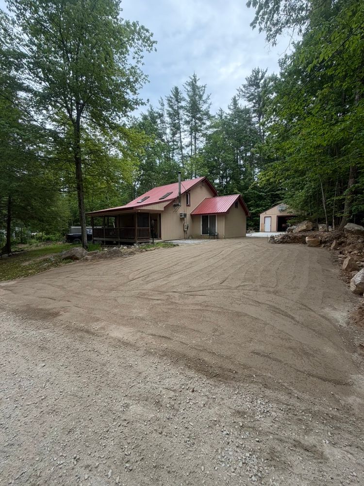 Driveway Grading/Install for AFH Earthworks in Madison, NH