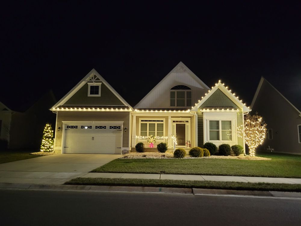 Holiday Lighting for First State Roof & Exterior Cleaning in Sussex County, DE