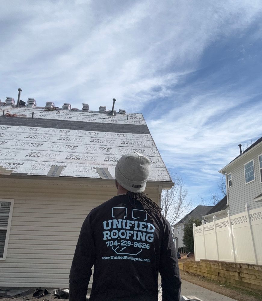 Roofing Installation for Unified Roofing and Home Improvement in Matthews, NC