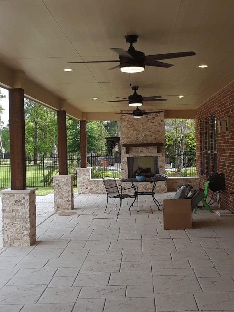 Transform your backyard into an entertainment oasis with our expert outdoor kitchen construction service. Enhance your home and lifestyle with a custom-built, functional, and stylish outdoor cooking area. for Samuels Construction in Conroe, TX