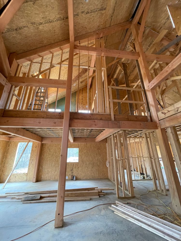 Mountain Style Timber Frame for Emfinger Custom Builders LLC in Pine Mountain, GA