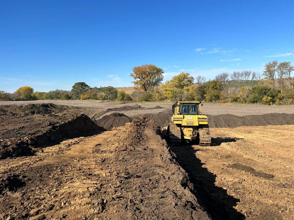 Our Residential & Commercial Excavation service efficiently handles site preparation, grading, and trenching projects with precision and care, ensuring a solid foundation for your construction needs while prioritizing safety and professionalism. for Anthofer Dozing in Audubon, IA