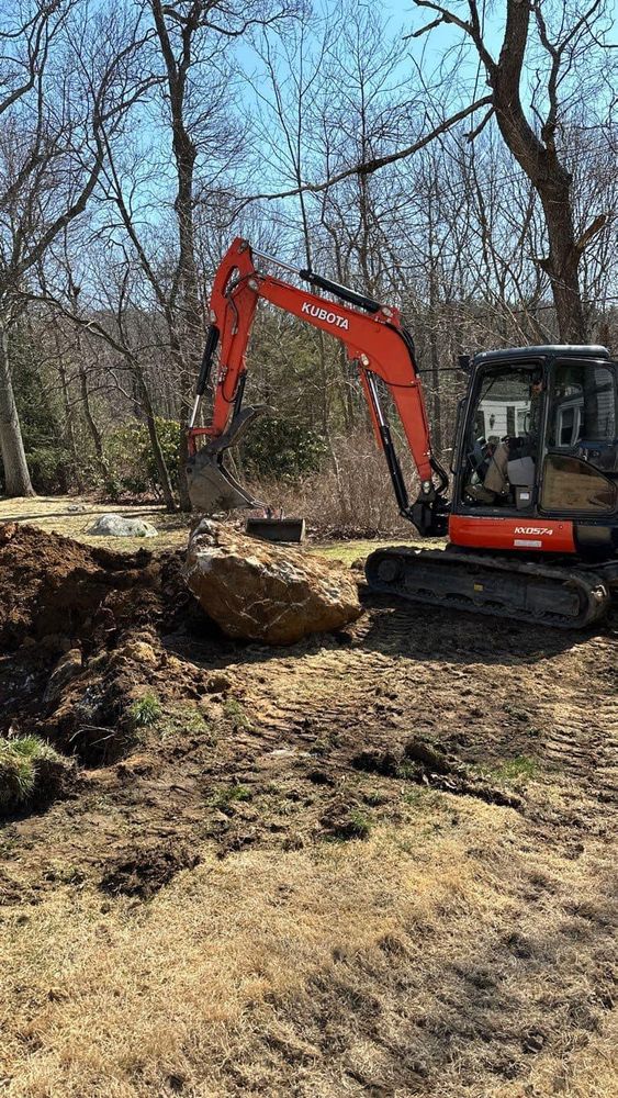 Excavating for CS Property Maintenance in Middlebury, CT