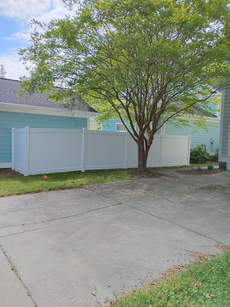 Vinyl fence  for JB Nealy Fence in Elgin, SC