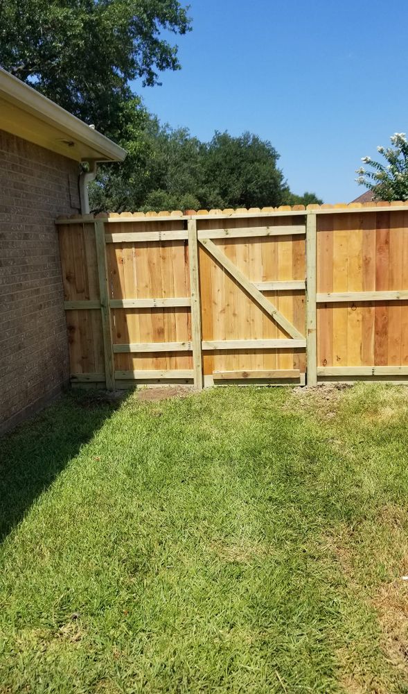 Fence Work for DJM Ground Services in Tomball, TX