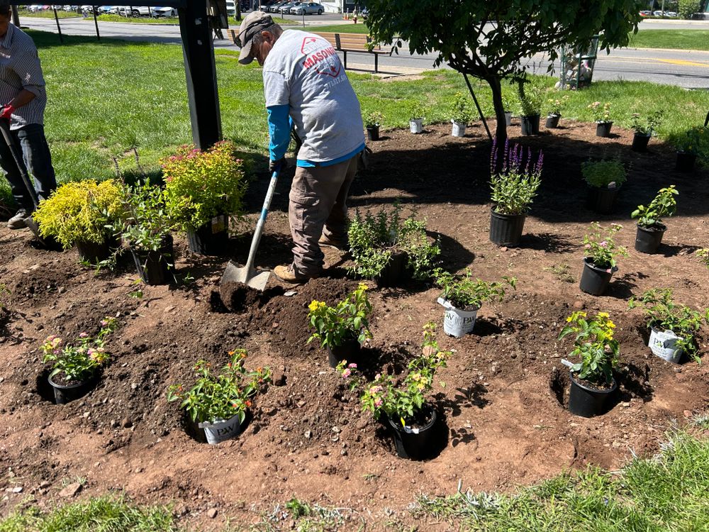 Our Landscape Design service enhances outdoor spaces with cohesive designs, incorporating masonry restoration to ensure timeless beauty and durability, seamlessly blending new elements with the preservation of your property's heritage and charm. for Garciano Masonry in Springfield Township, NJ