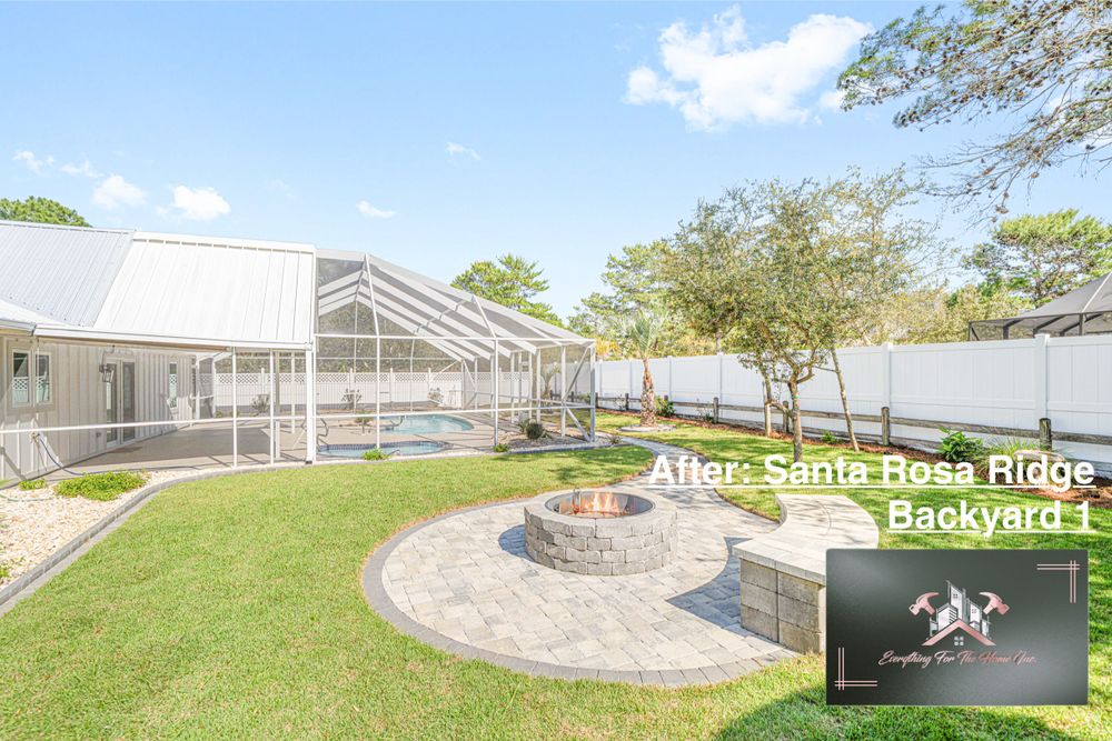 Full scale landscape design and installation for Everything for the Home Inc. in Santa Rosa Beach, FL