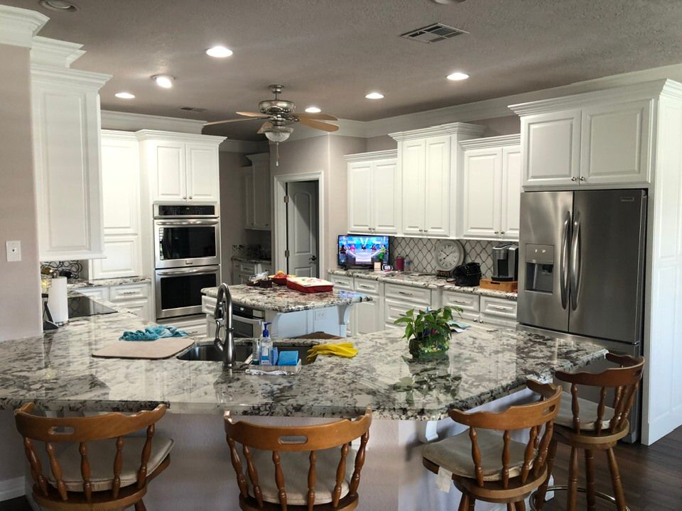 Transform your home with our Kitchen and Cabinet Refinishing service, offering expert craftsmanship that revitalizes old cabinets with a fresh, stylish finish. Enhance durability and upgrade aesthetics without the cost of replacement. for Benchmark Painting Plus in Kountze, TX