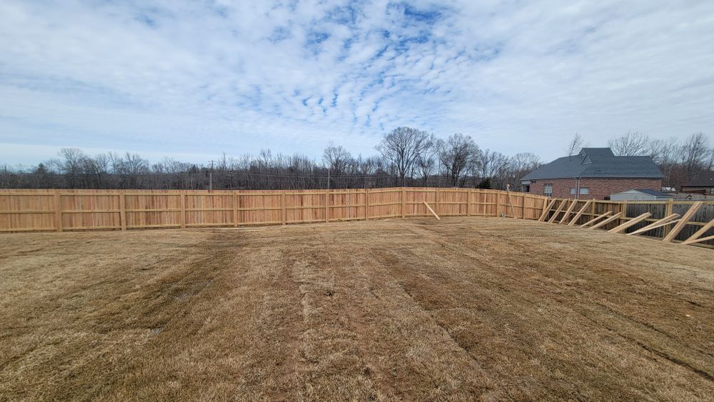 Recent work for Patriot Fence  in Oakland, TN