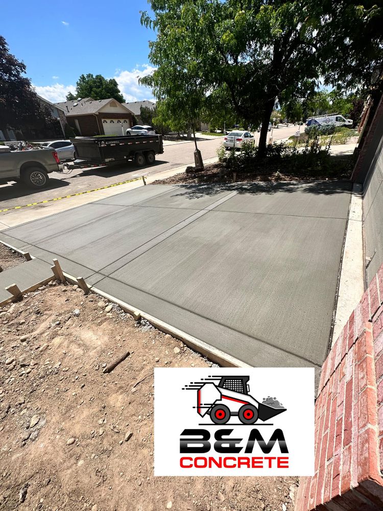 Concrete Driveways for B&M Concrete LLC in Longmont, CO
