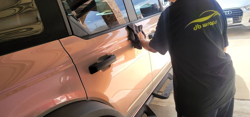 Chameleon Ford Bronco for DB WRAPS in Josephine, TX