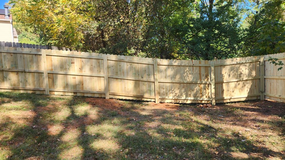 Wood Privacy Fence - Charlotte, NC for Fence My Lawn in Charlotte, NC