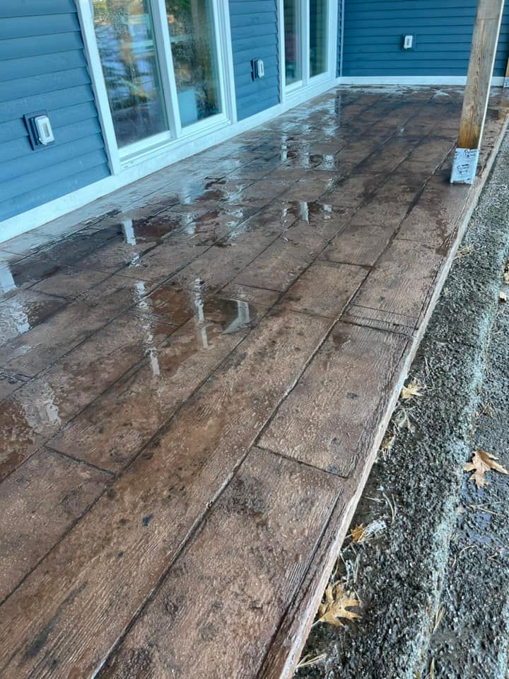 Transform your outdoor space with our expert patio design and installation service. We create durable, stylish concrete patios tailored to enhance your home's aesthetic and increase its value. for Custom Concrete of Maine in Biddeford, ME