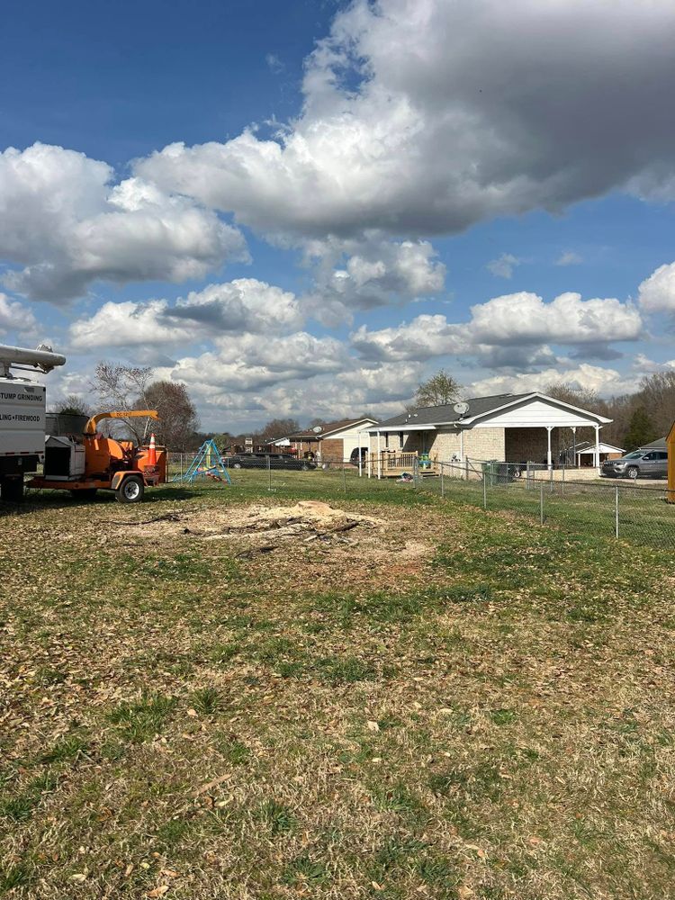 Our professional stump removal service efficiently eliminates unsightly stumps, enhancing your landscape's appearance and safety while preventing pest infestations and facilitating healthy lawn growth. Trust us for a clean, level yard. for Brooks Tree Service in Casar, NC