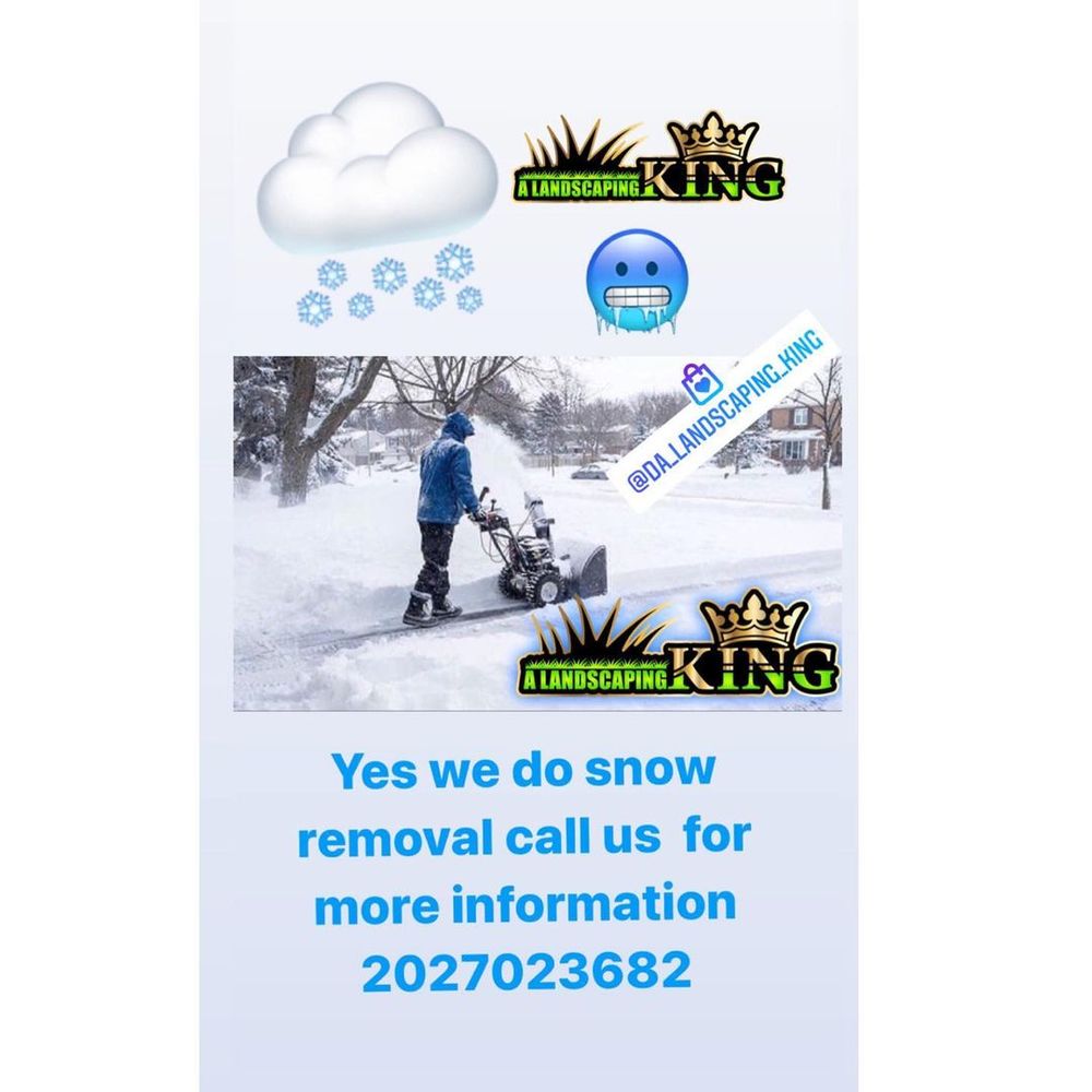 Our snow removal service ensures that your driveway and walkways are clear of snow and ice during the winter months, providing you with safe access to your home all season long. for A Landscaping King in Upper Marlboro , MD