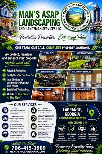 All Photos for Man's Asap Landscaping and Handyman Services LLC in Lagrange, GA
