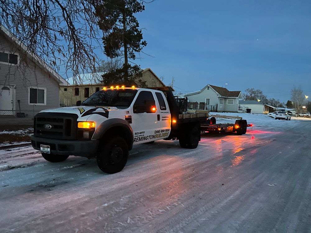 Concrete work for Remington Builders in Idaho Falls, ID