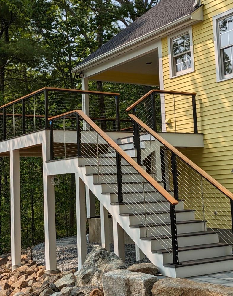 Exterior carpentry must be built to handle weather, movement, and time. We build decks, stairs, railings, and exterior structures with a focus on proper structure, solid fastening, clean details, and long-term durability — not just appearance. Good exterior work starts with proper layout and framing and finishes with details that hold up. for Milton Carpentry Services in Beverly, MA