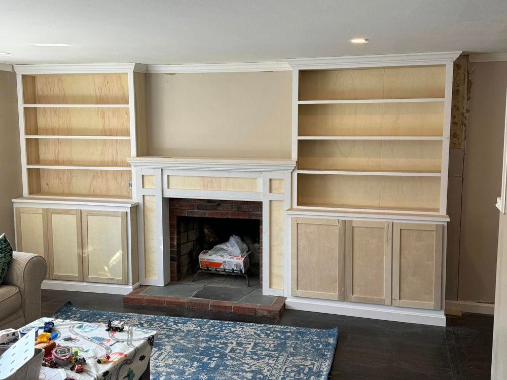 Transform your kitchen or bathroom with our Cabinet Refinishing service. We rejuvenate existing cabinets using top-quality finishes, offering a cost-effective alternative to replacement while enhancing the space's overall aesthetic and value. for Belfort Builders in Kingston, MA
