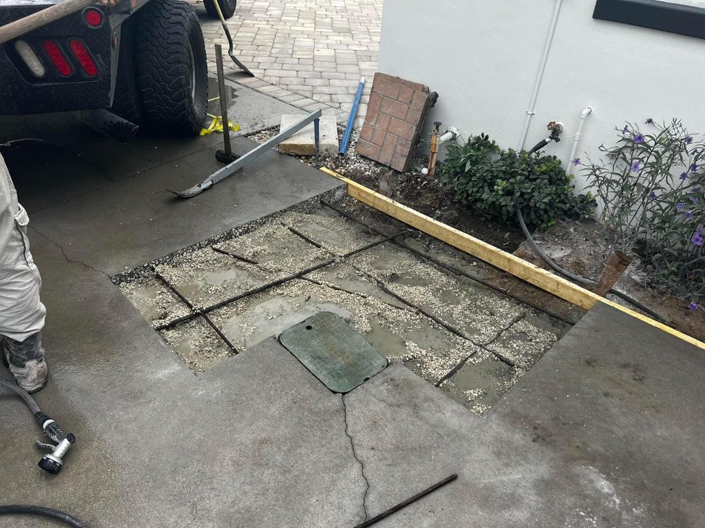 Our Concrete Repairs service offers homeowners reliable, efficient solutions for addressing and fixing any concrete structures or surfaces that may be damaged or deteriorating on their property. for Green Hammer Concrete in Palm Bay, Florida