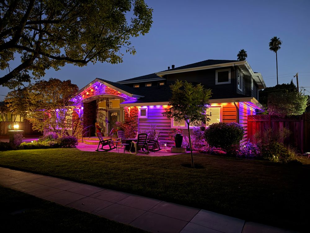 Permanent lighting for GGG Home Services in San Jose, CA