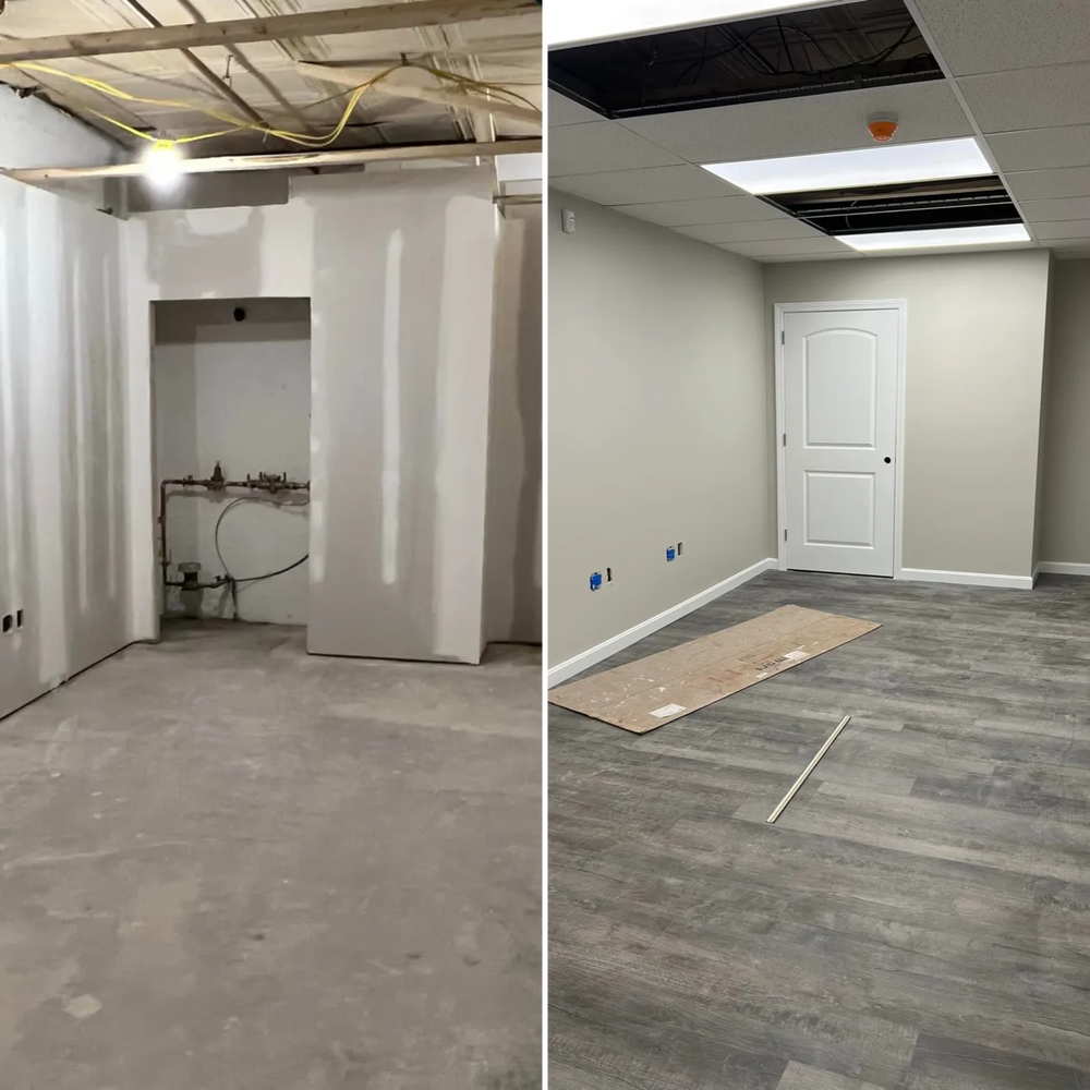 Before & After  for Suter & Sons Painting in Amherst, Western Massachusetts