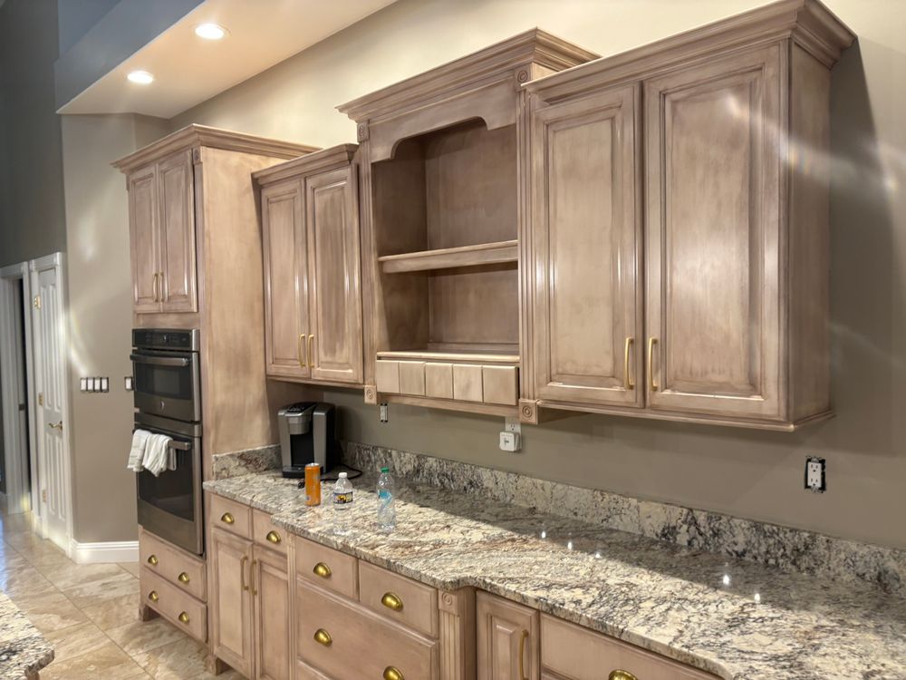 Cabinet refinishing for NXT Generation Painting in Cookeville, TN