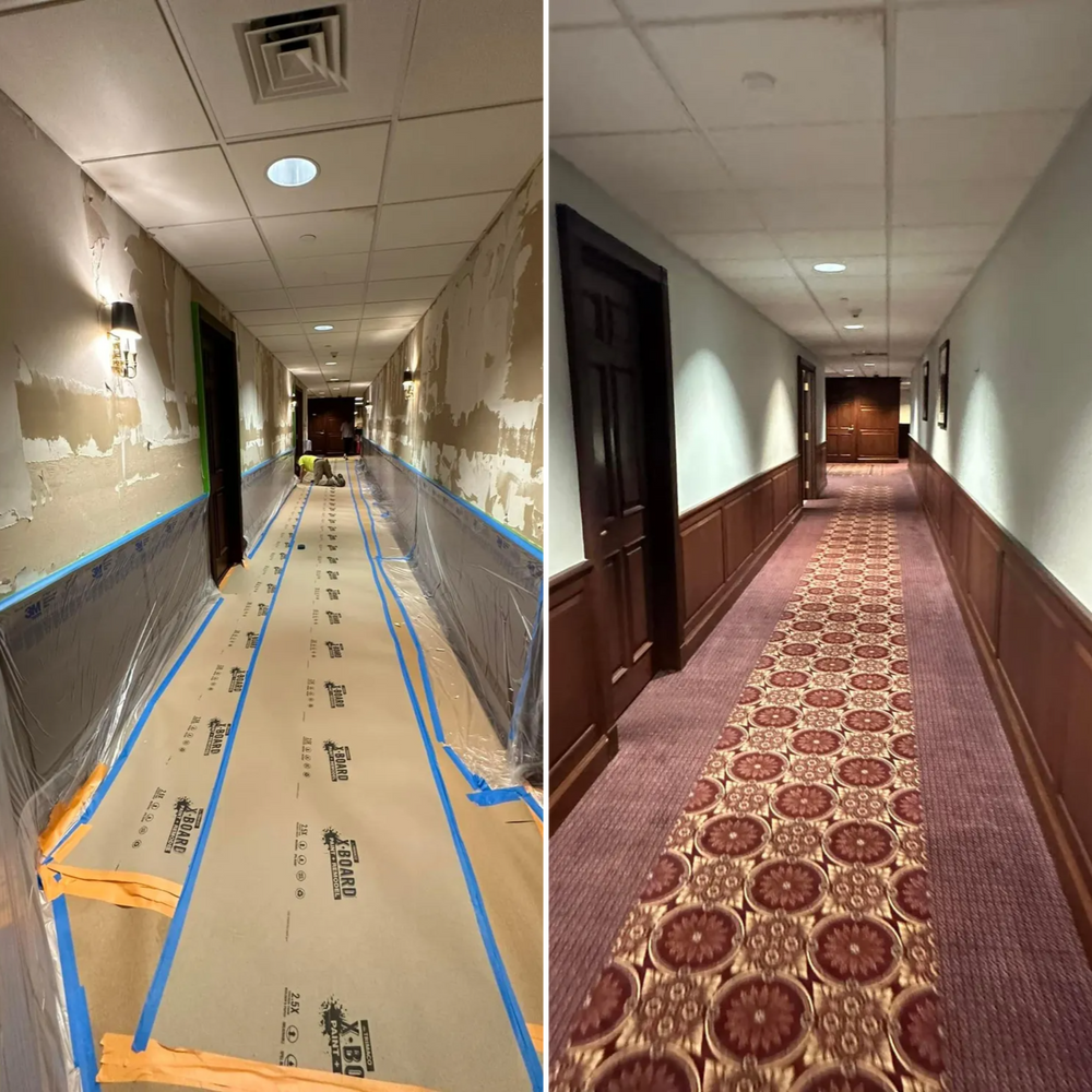 Before & After  for Suter & Sons Painting in Amherst, Western Massachusetts