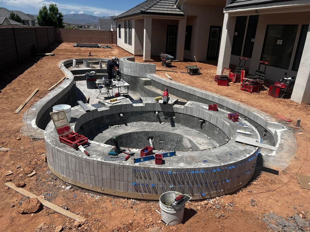 Pool Tile for Gladiator Construction in St. George, UT