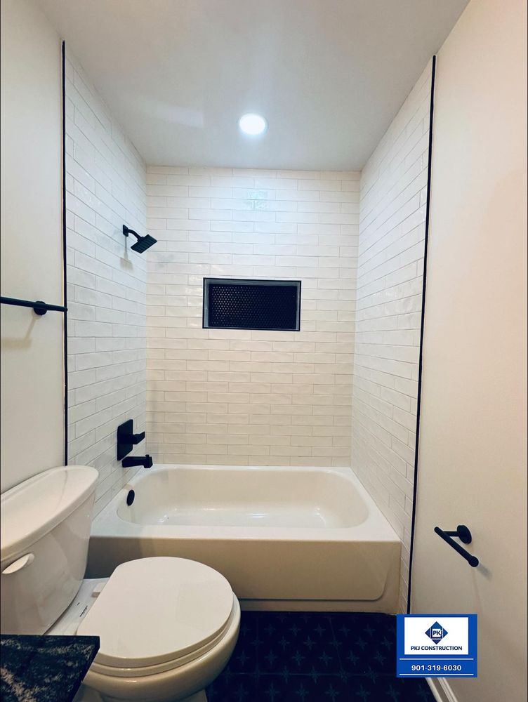Transform your bathroom into a modern oasis with our expert renovation services. We offer customized designs, quality craftsmanship, and seamless project management to enhance functionality and style in your home. for PKJ Construction LLC in Bartlett, TN