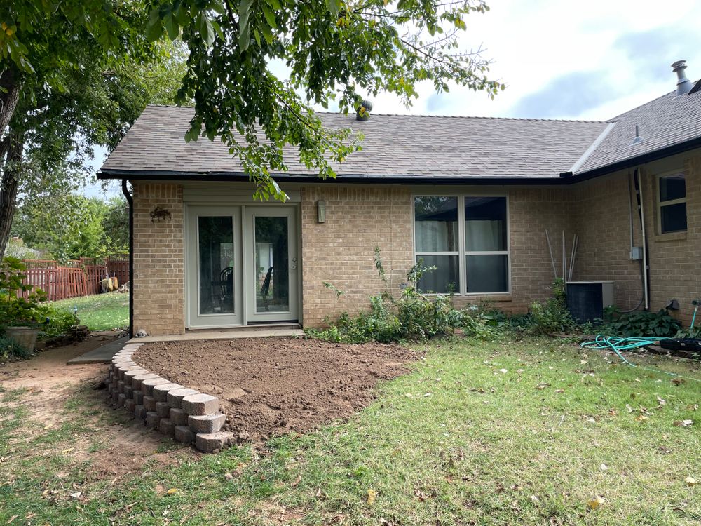 Retaining walls for Stallion Design And Construction in Norman, OK