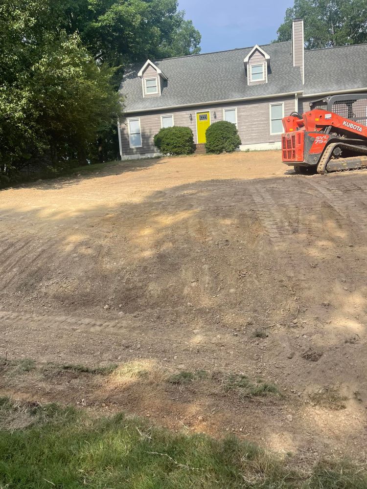 Excavating for Cline's Land Management in Dalton, GA