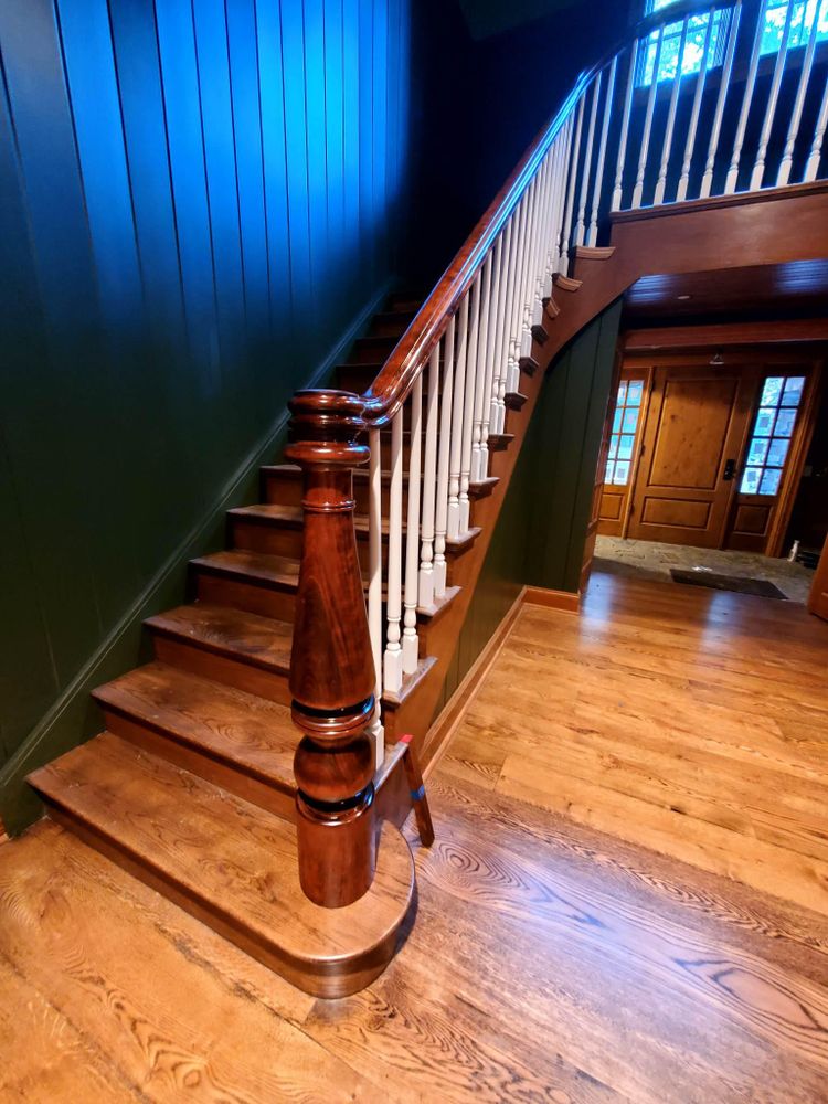 Our professional hardwood floor refinishing service will renew the beauty of your floors, providing a durable and long-lasting finish that enhances the elegance and value of your home. for Red Maple Painting in Plattsburgh, NY