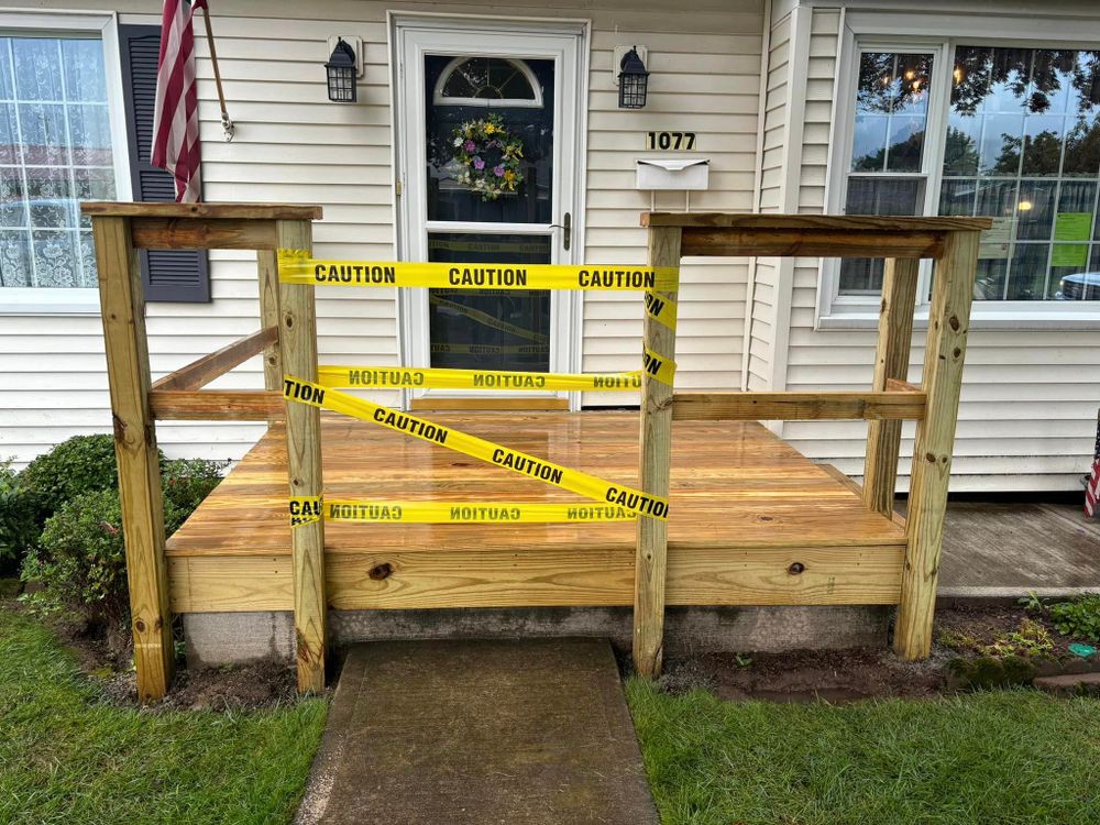 Transform your outdoor living space with our expert Deck & Patio Installation service. Our skilled team will create a beautiful and functional area for relaxing, entertaining, and enjoying the great outdoors. for RS Hunter LLC in Lycoming County, PA