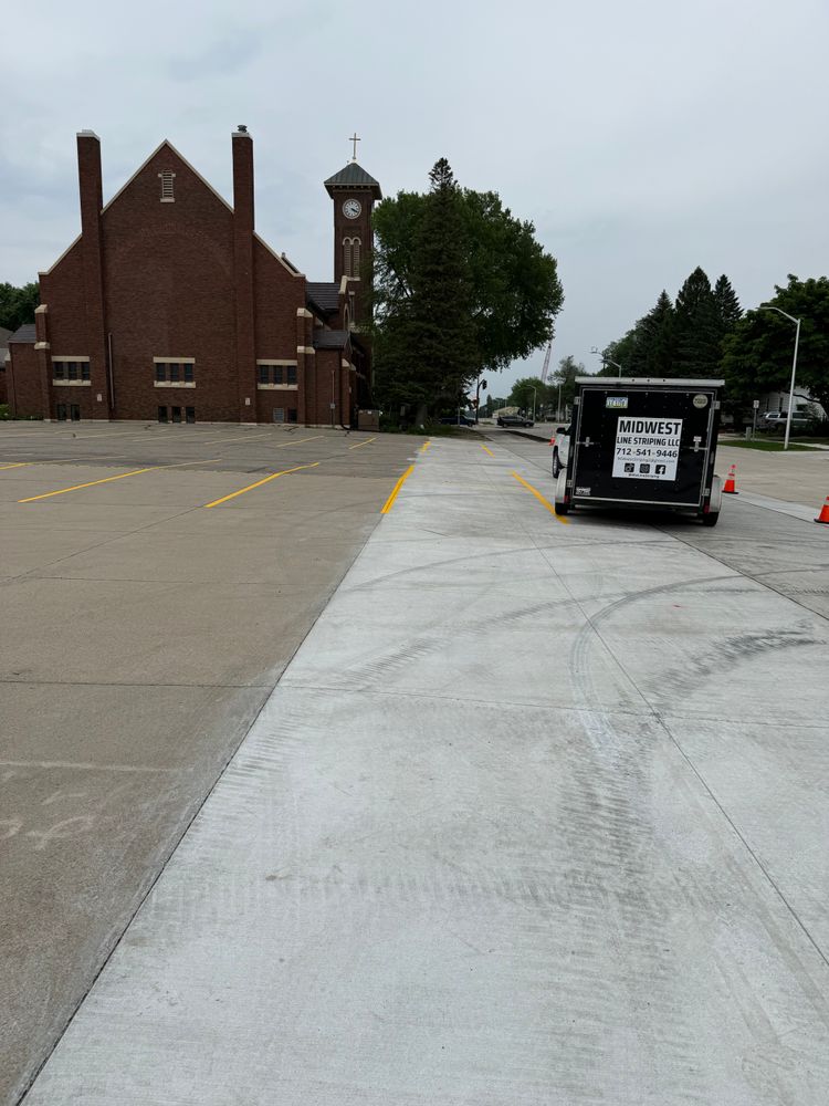 All Photos for Midwest Line Striping LLC in Spirit Lake, IA