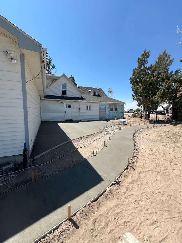 Concrete work for Remington Builders in Idaho Falls, ID