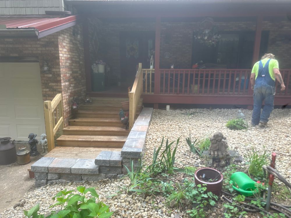 Landscape Installation for Mayfield Landscaping in Staunton, IL