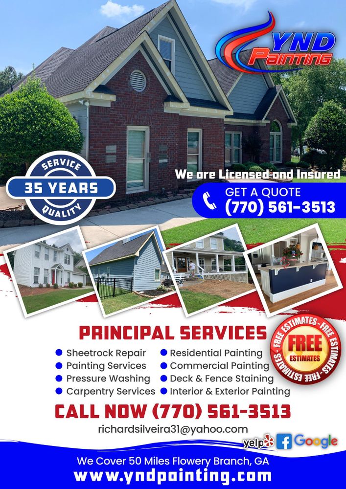 Y N D Painting team in Flowery Branch, GA - people or person