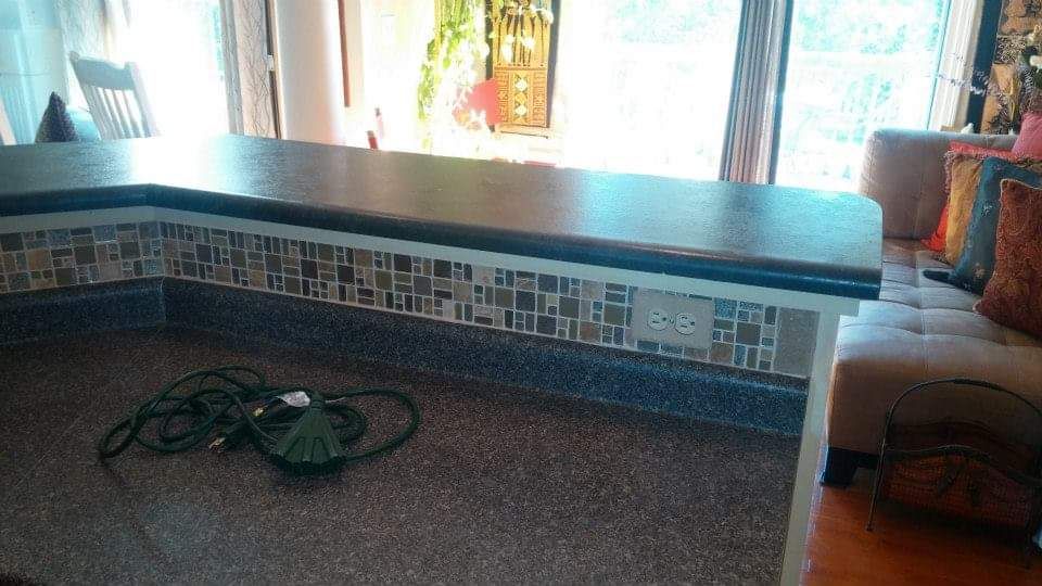 Tile work for John Colvin's Home Improvement in Modoc,  IN