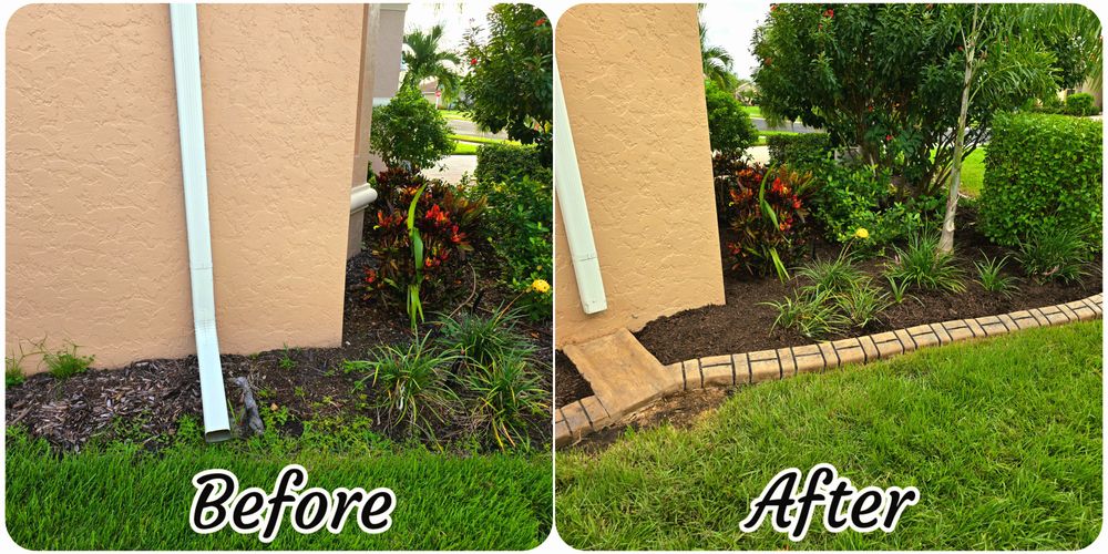 Before & After for AL Curbs in Cape Coral, FL