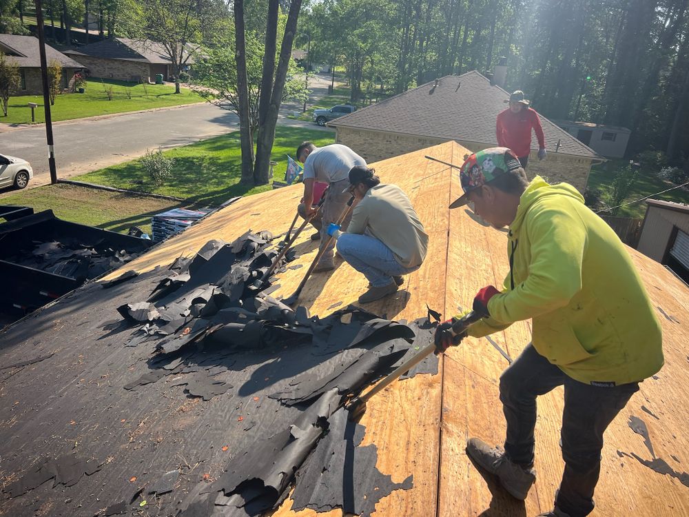 Our expert roofing repairs service ensures your home's roof remains durable and leak-free, utilizing high-quality materials and skilled craftsmanship to extend its lifespan and protect against weather-related damage. for Flores Roofing & Construction LLC  in Longview, TX