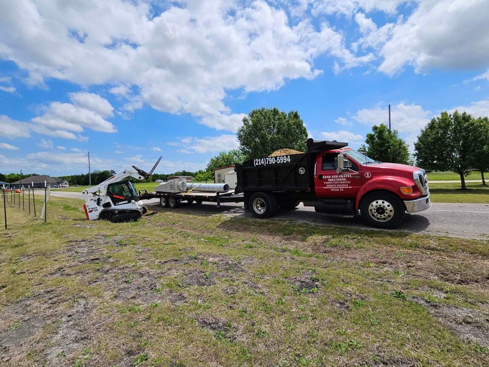 We offer French Drains installation services to effectively manage and redirect water flow, preventing water damage to your property by capturing excess groundwater and channeling it away from the foundation. for Sand And Gravel Solutions in Nevada, TX